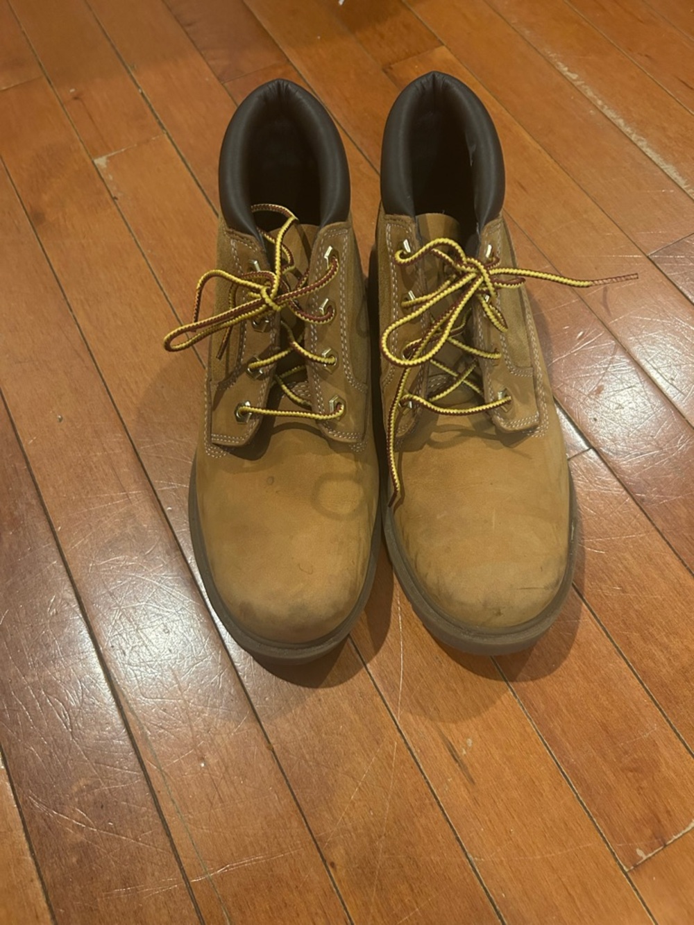 Ladies Timberland Brown Work-Style Lace-Up Boots